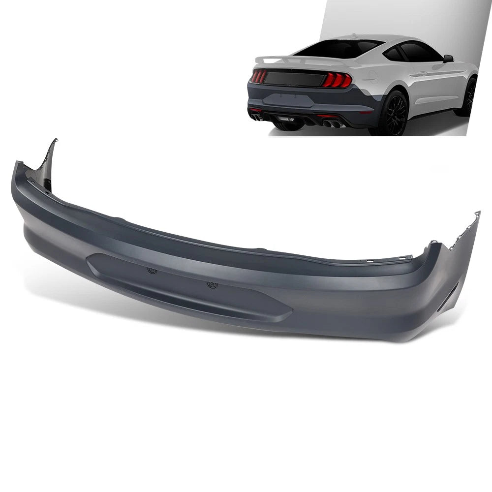 Rear Bumper Cover for Ford Mustang (2018–2023) w/o Park Sensor Holes