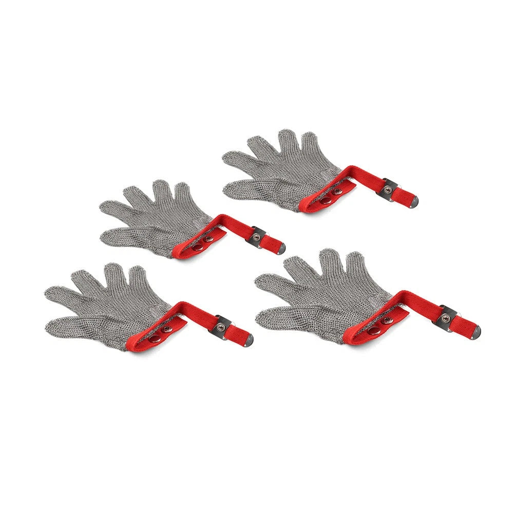 Cut Resistant Stainless Steel Work Gloves - Anti-Cut Metal Mesh
