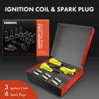3X Ignition Coil & 6X Iridium Spark Plug for Ram Dakota Jeep V6 (2005–2011)