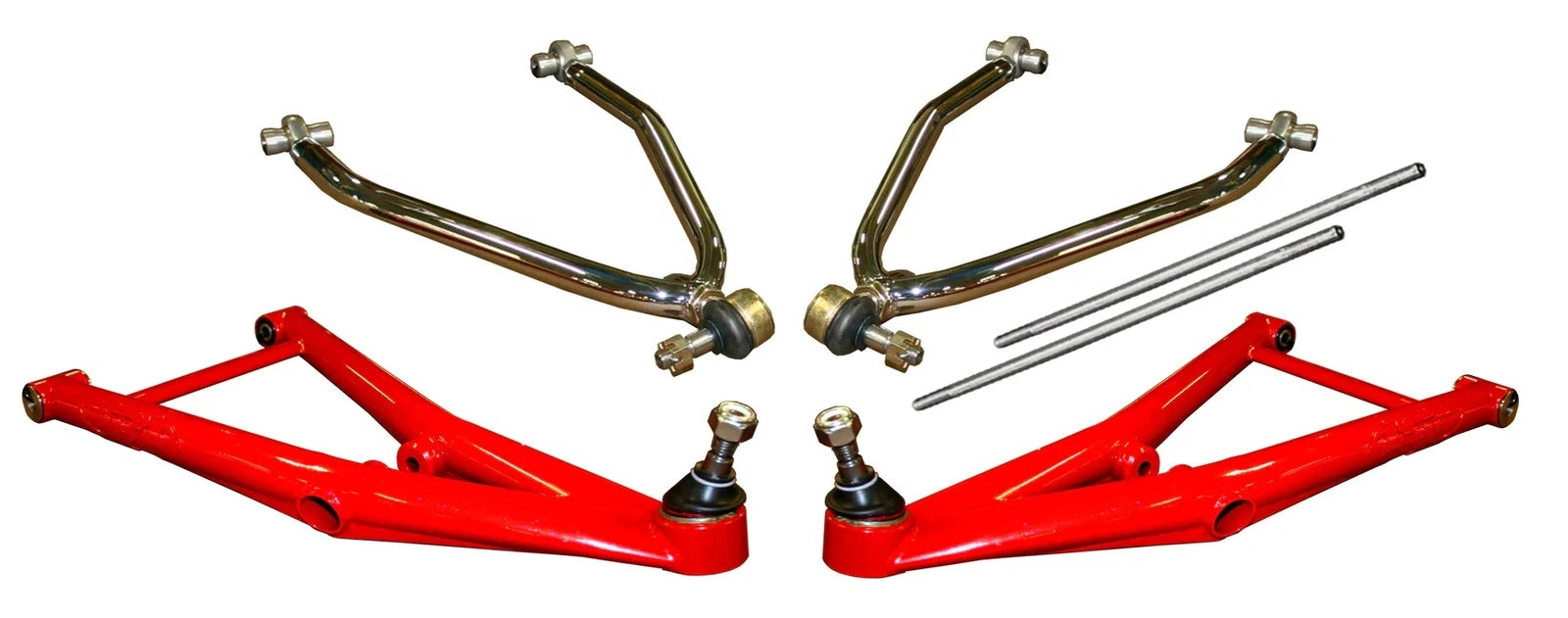 Lonestar DC-Pro Long Travel A-Arms + Streamline Brake Lines for Suzuki LTR450 (2006–2009)