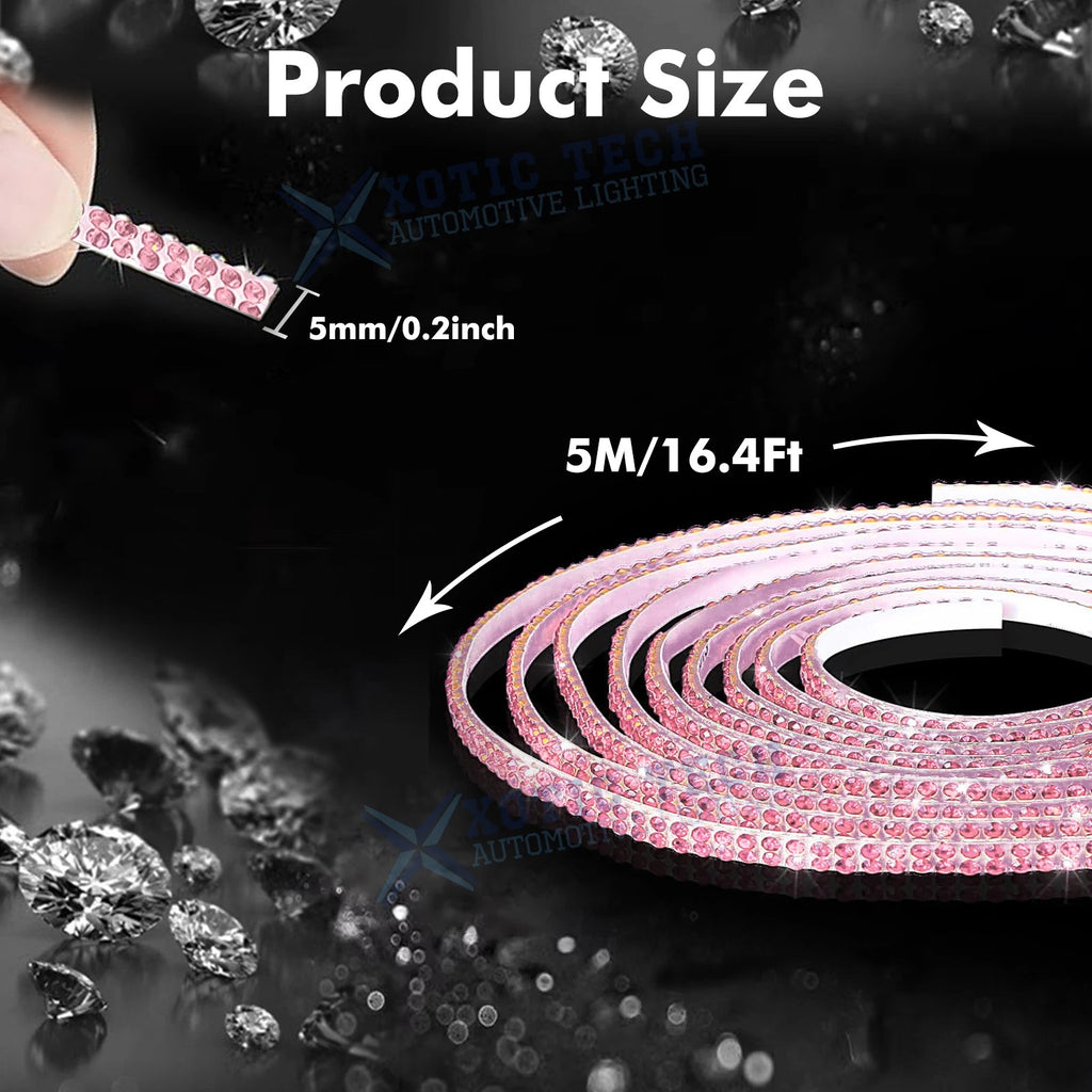Crystal Engine Button Ring Air Freshener Keychain Decor for 2020-2025