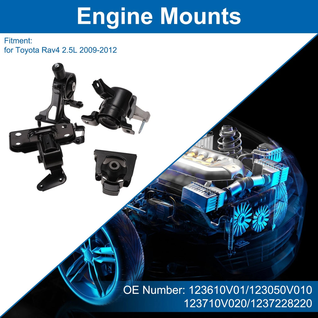 Engine Motor Mount for Toyota Rav4 2.5L (2009–2012) 123610V01/123050V010/123710V020