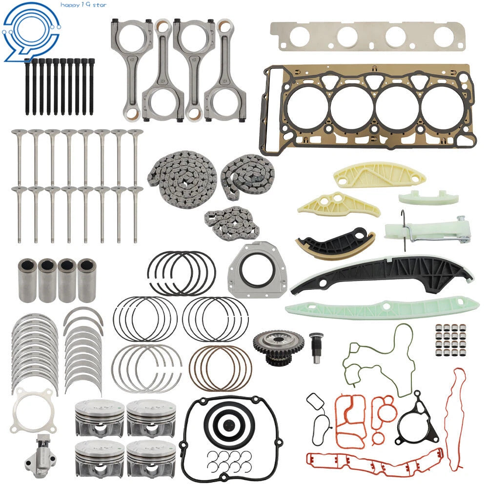 Engine Overhaul Rebuild Kit with Pistons 21mm for Audi VW A4 Jetta (CCTA CAE CCZ)