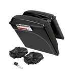 5" Stretched Saddle Bags + Speakers for Harley Touring (1993–2013)