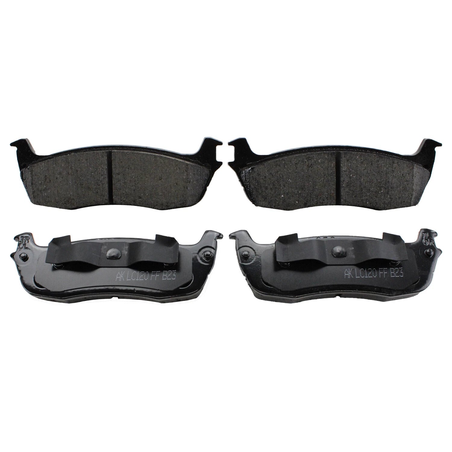 Set of 4 Akebono ProACT Rear Ceramic Disc Brake Pads for Expedition Navigator Town Car (1997–2002)