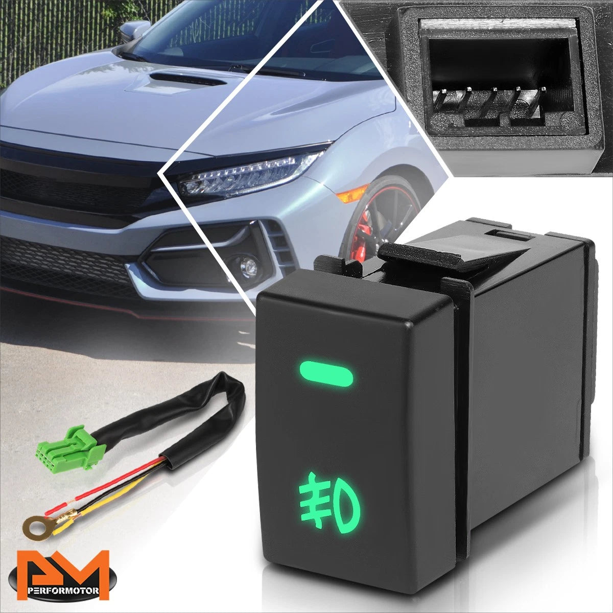 Fog Light Control Switch with Wiring Harness for Honda Civic (2016–2021)