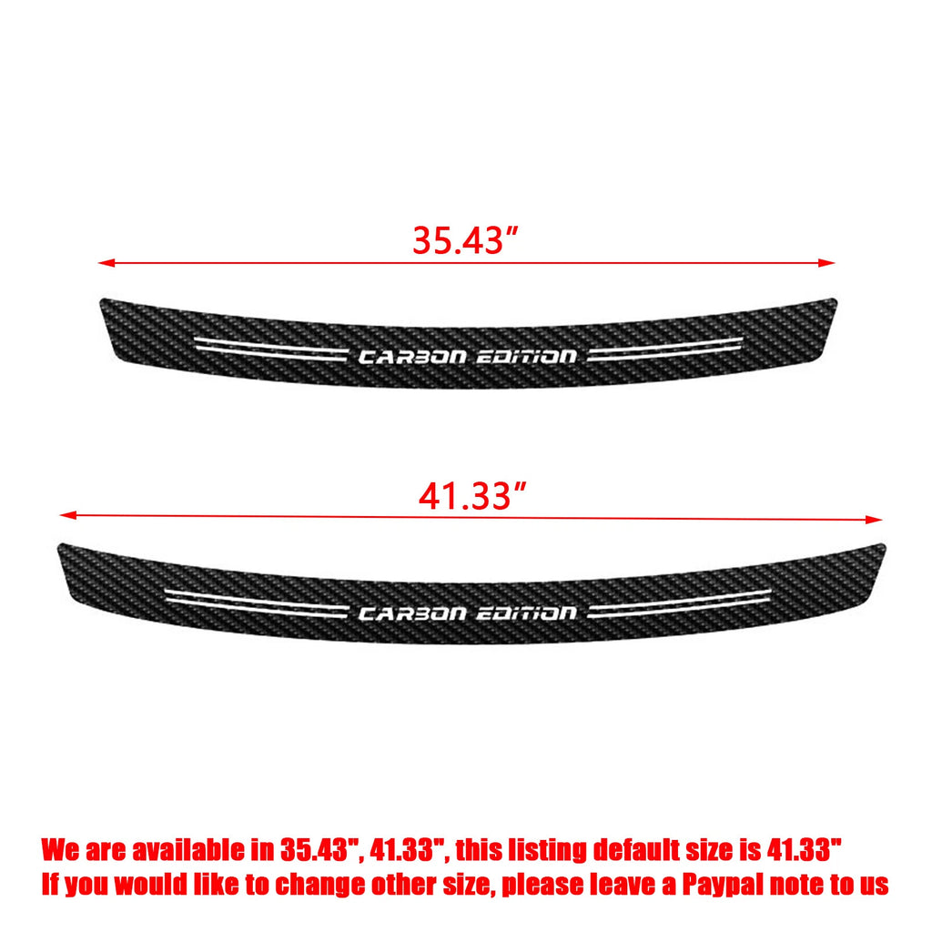 Carbon Fiber Pattern Film Trunk Guard Plate for Audi (2011-2016)