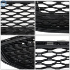 Front Bumper Mesh Grill for Ford Fusion (2017-2018) Glossy Black