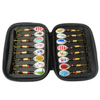 16 Pcs Rotating Lure Set Multicolored EVA Soft Baits for Bass Trout Walleye