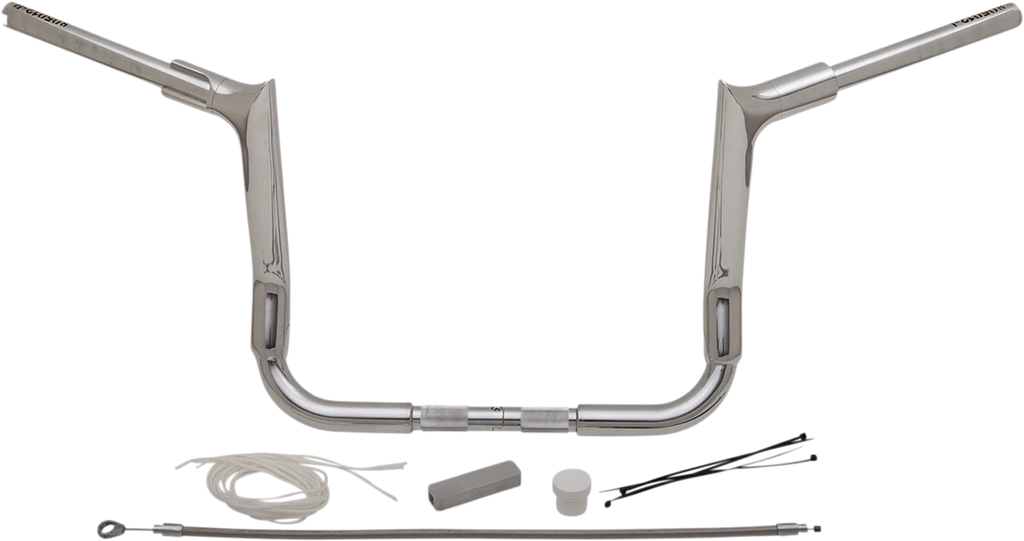 1-1/2" EZ Install Pointed Top Handlebar Kit for Harley (2014–2023) - Chrome