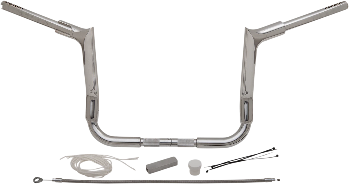 1-1/2" EZ Install Pointed Top Handlebar Kit for Harley (2014–2023) - Chrome