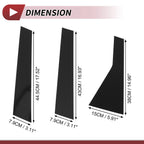 Set of 6 Door Pillar Window Trim for Nissan Rogue (2021–2023) Black