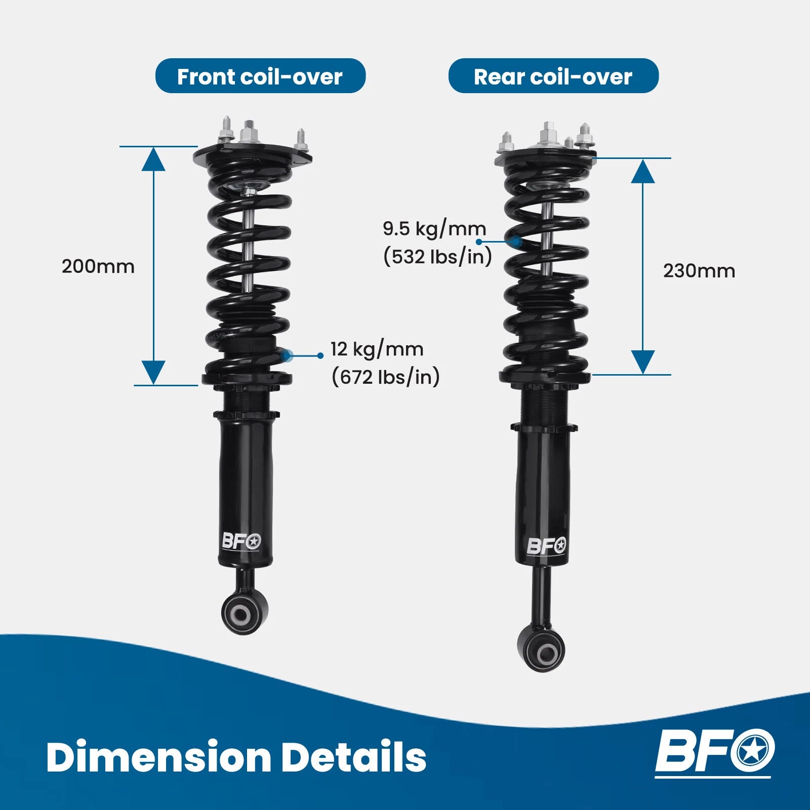 Coilovers Shock Struts Kit for Lexus IS 300, IS 200, Toyota Altezza (2001-2005)
