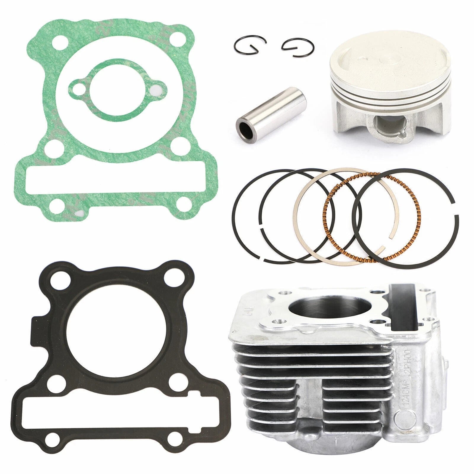 Cylinder Piston Gasket Kit 52.4mm for Yamaha MIO M3 / MIO i 125 / LTS125