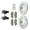 Front Brake Rotors & Ceramic Brake Pads Kit for Nissan Altima (2013–2023) S-31464 P-1650