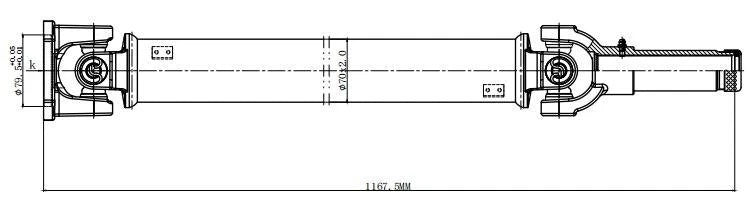 Rear Driveshaft for Chevrolet Silverado 1500 2500 3500 (2001–2003)
