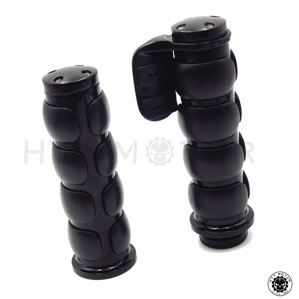Black Hand Grips 7/8" Throttle Boss for Yamaha FZR YZF 600 600R R1 R6 (1990–2005)