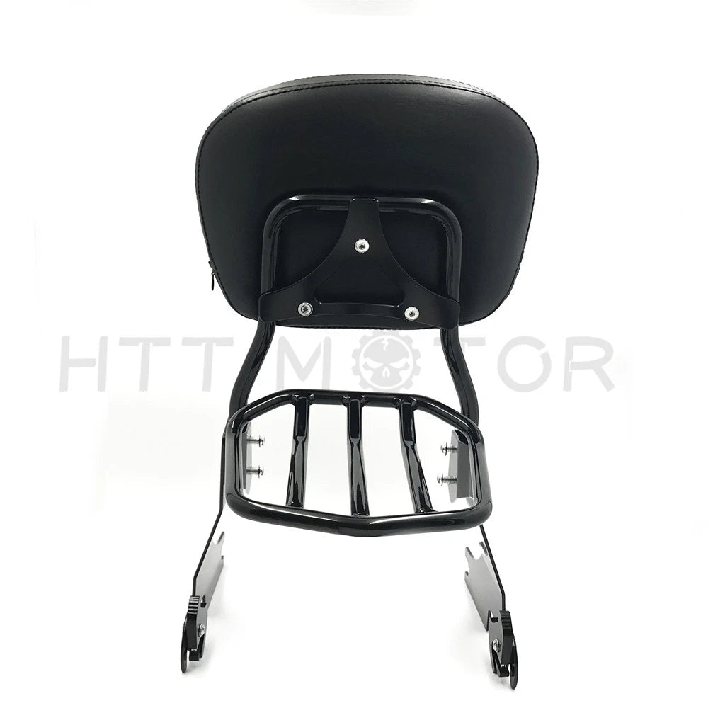 Sissy Bar Backrest Luggage Rack for Harley Davidson Sportster XL883 XL1200 (2004–2017)
