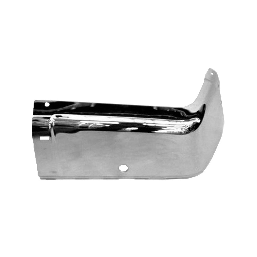 Replacement Chrome Steel Passenger Side Rear Bumper End (See Compatible Chart)