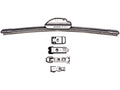 Front Right Wiper Blade for Mazda CX-30 (2020–2024) ZR834JY