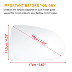 Right Heated Mirror Glass for Kia Rio (2018–2022) No. 87621H9020
