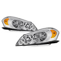 Factory Style Headlights Chrome/Amber for Chevy Impala Limited Monte Carlo (2006–2016)