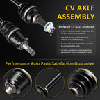Set of 2 CV Axle Assemblies for Suzuki King Quad 450 500 700 750