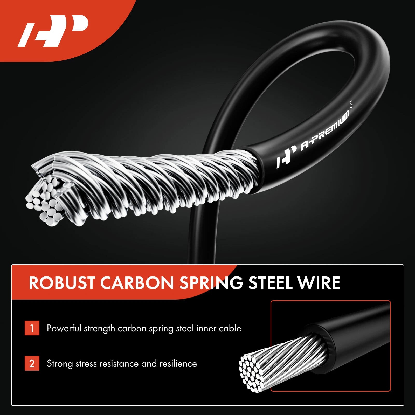 Rear Right Parking Brake Cable for Toyota Corolla (1984–1987)