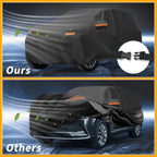 Car Cover Waterproof All Weather for Mazda CX-9 (2016–2023) 190T-PU Zipper