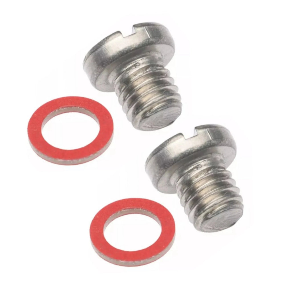 2X Drain Fill Plug Screw & Gasket for Yamaha Outboard (90340-08002, 90430-08020)