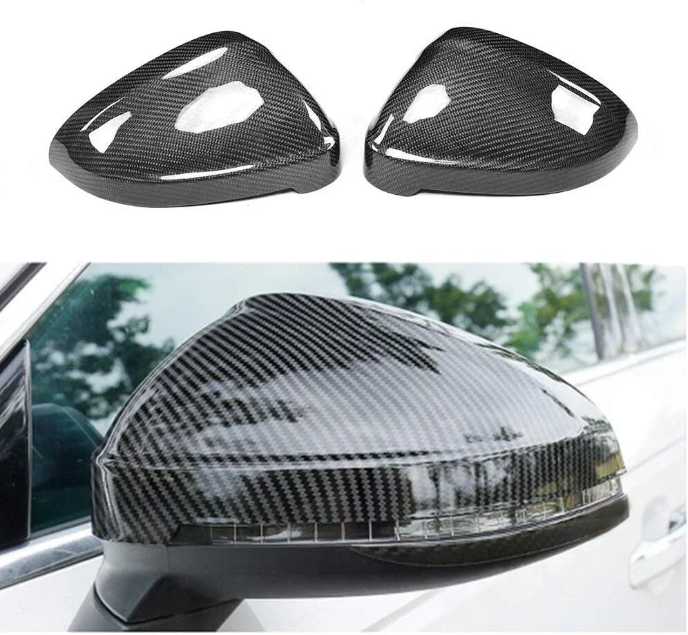 Carbon Style Mirror Cover Cap Pair for Audi A4 S4/A5 S5 RS5 (2017–2025)