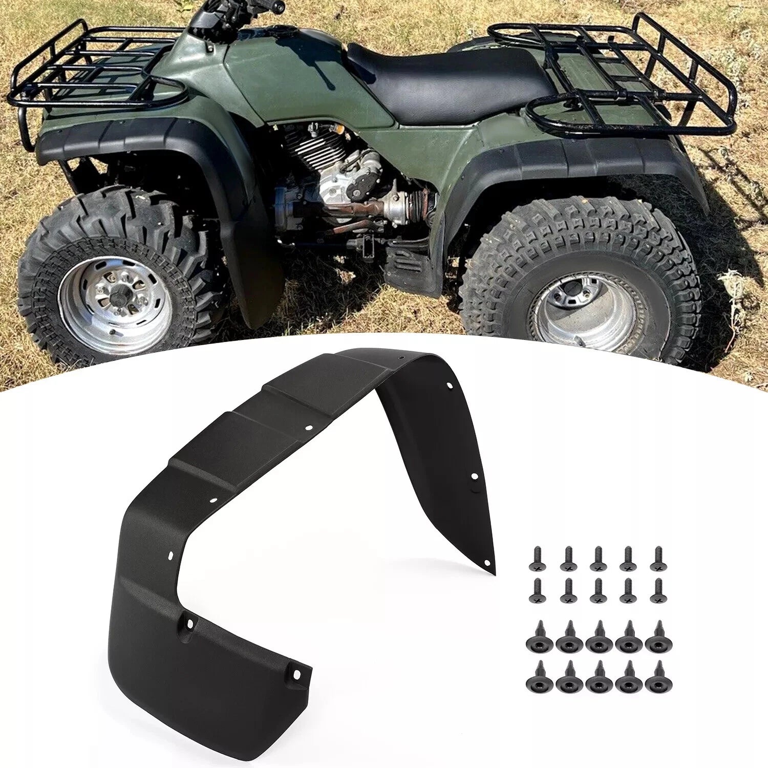 Left Rear Mud Guard Splash Fender Flap for Honda TRX300/TRX300FW (1996–2000)