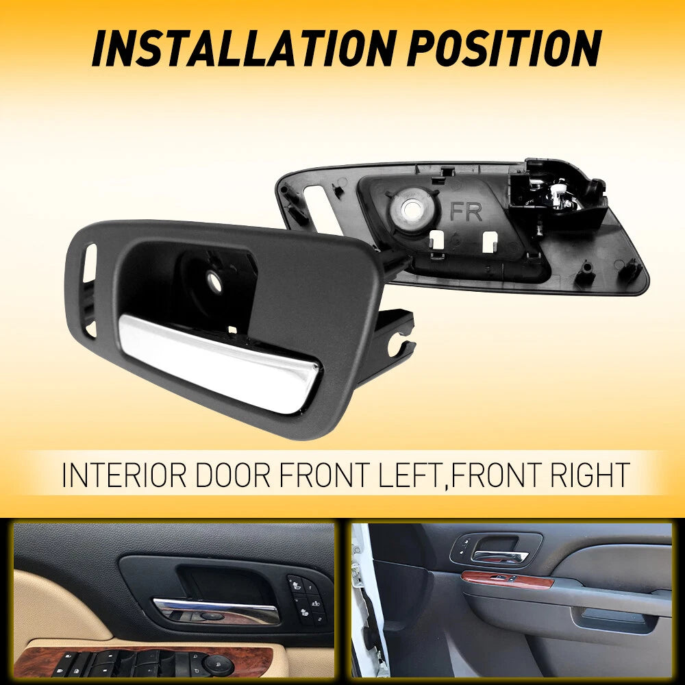 Front Interior Door Handle Set of 2 for Chevrolet Avalanche (2007–2013)