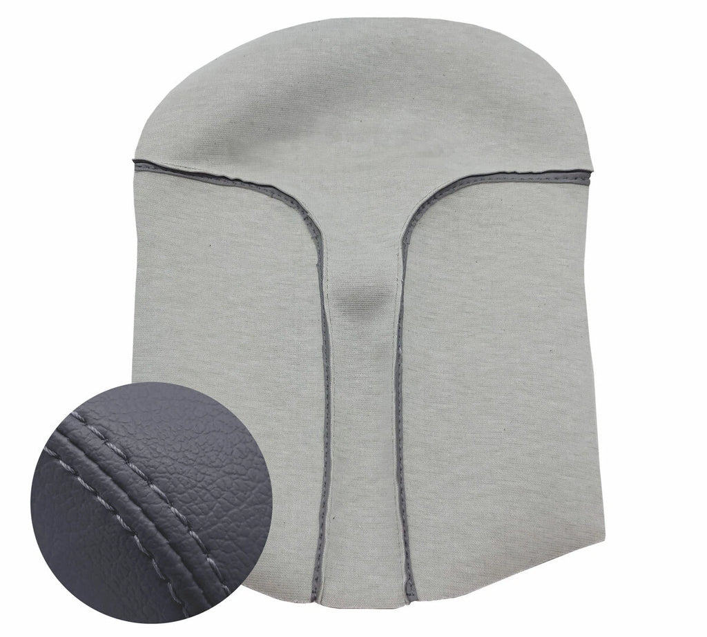 Center Console Lid Armrest Cover for Nissan Rogue (2017–2020) Gray PVC Leather
