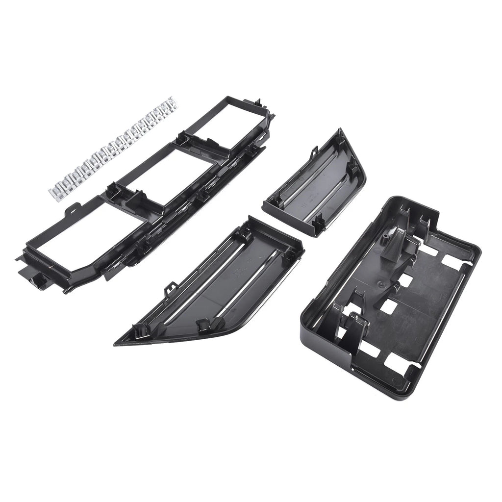 Front Lower Bumper Corner Grille & Cover for Ford F-150 (2021–2023) Black