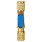 1/4 NPT Brass AC Service Connector with Ball Valve for Universal Use