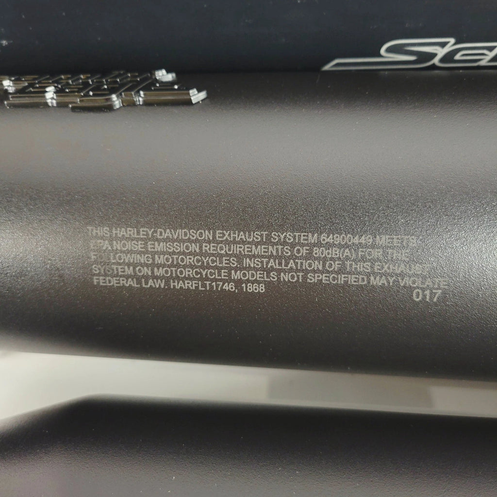 Screamin' Eagle Street Cannon Mufflers for Harley Touring (2017–2025) 64900553 - Black