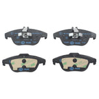 Set of 4 Hella Rear Low-Met Disc Brake Pads for Mercedes W204 C207 W212 (2012–2017)