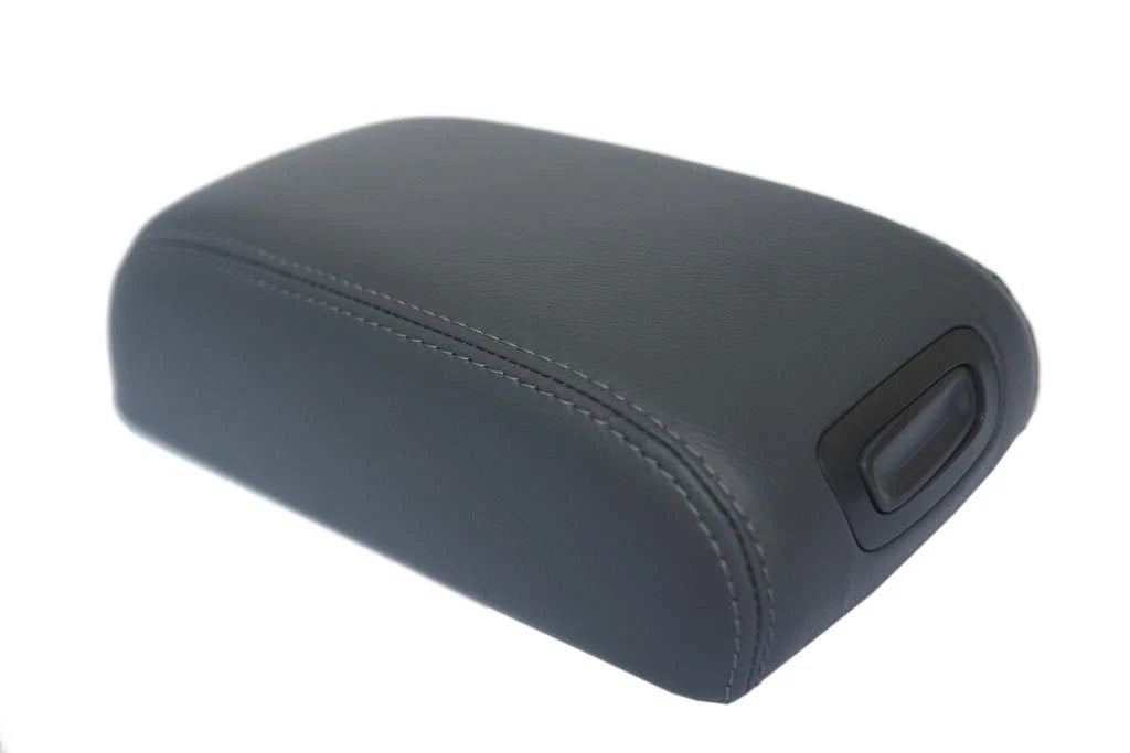 Center Console Armrest Cover for Hyundai Tucson (2005–2009) Gray Leather