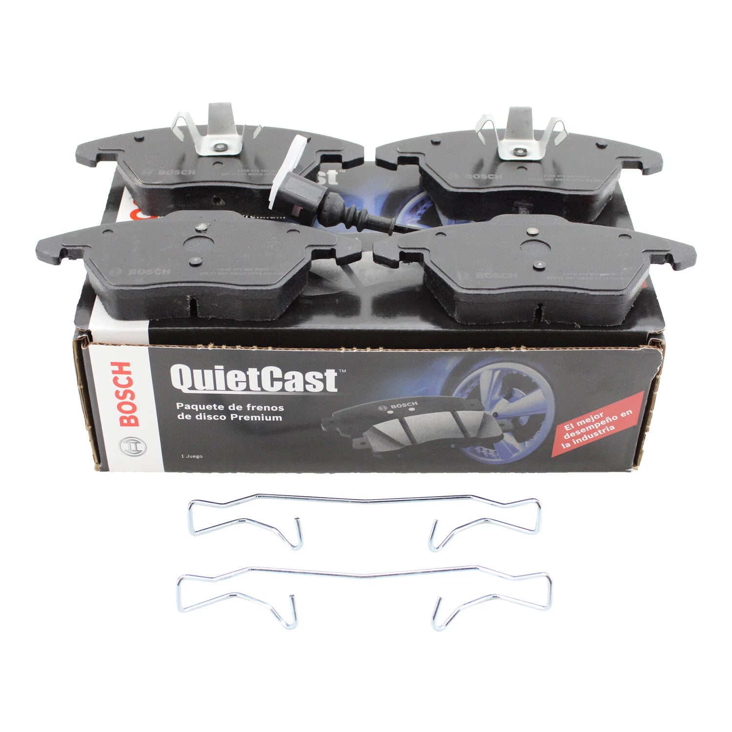 Set of 4 Bosch QuietCast Front Ceramic Brake Pads for Audi A3 TT VW Beetle Jetta