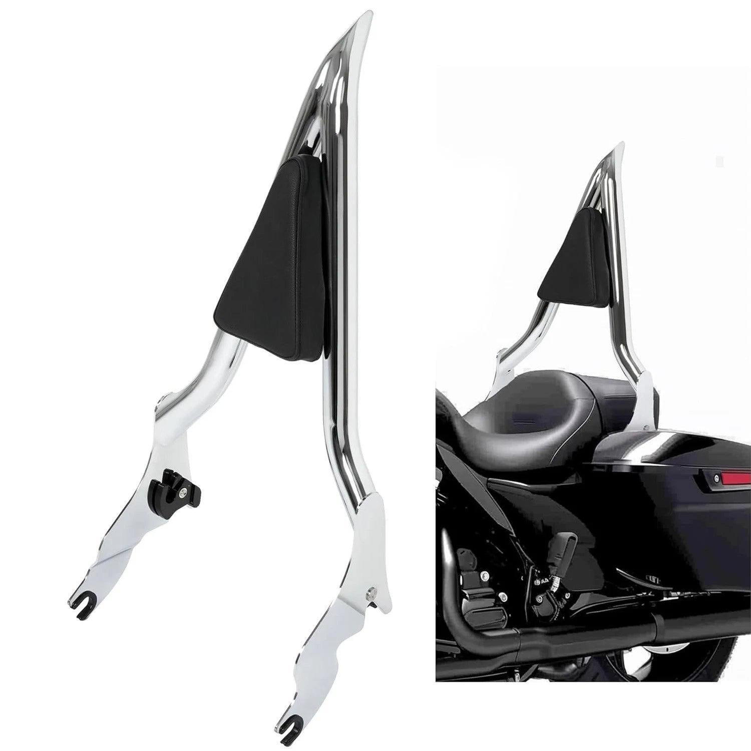 28" Sissy Bar Backrest for Harley Touring Road King (2009–2024)
