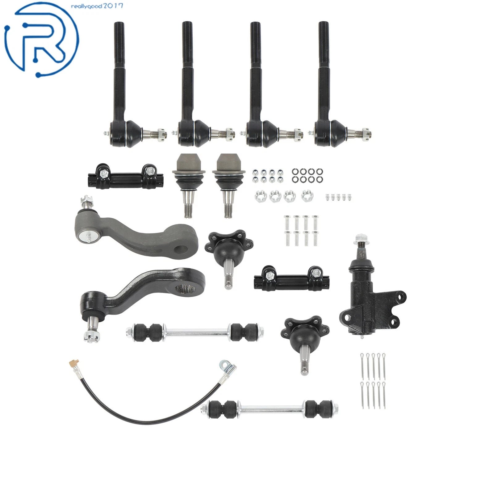 15PCS Front Ball Joints Tie Rods Pitman Idler Arm for GMC Chevy K1500 K2500