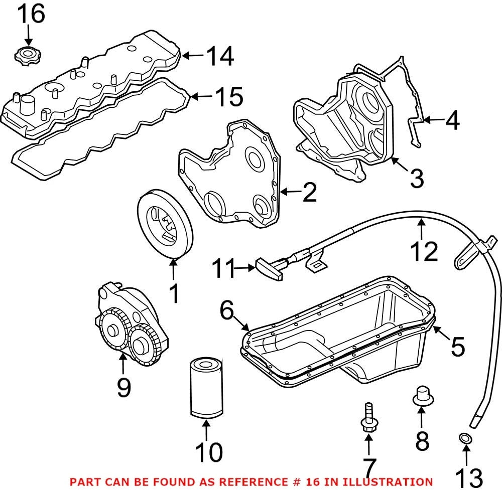 OEM Engine Oil Filler Cap for Dodge Ram 2500 3500