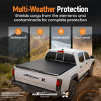 5ft Soft Roll Up Tonneau Cover for Ford Ranger (2019–2026) with LED Lamp