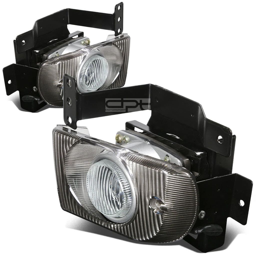 Pair of Clear Lens Fog Light Lamps for Honda Civic Sedan (1992–1995)