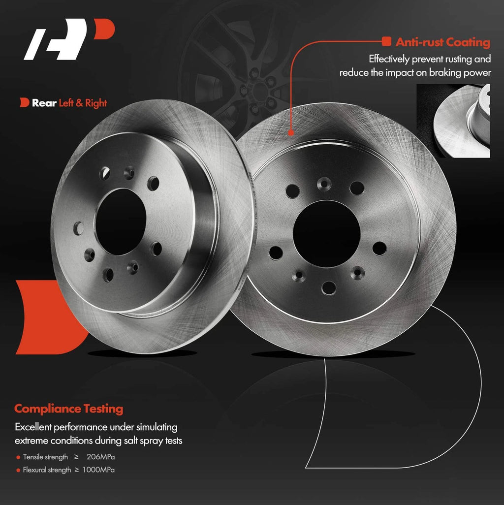 Rear Disc Brake Rotors for Chevy Impala, Buick LaCrosse (2006–2010)