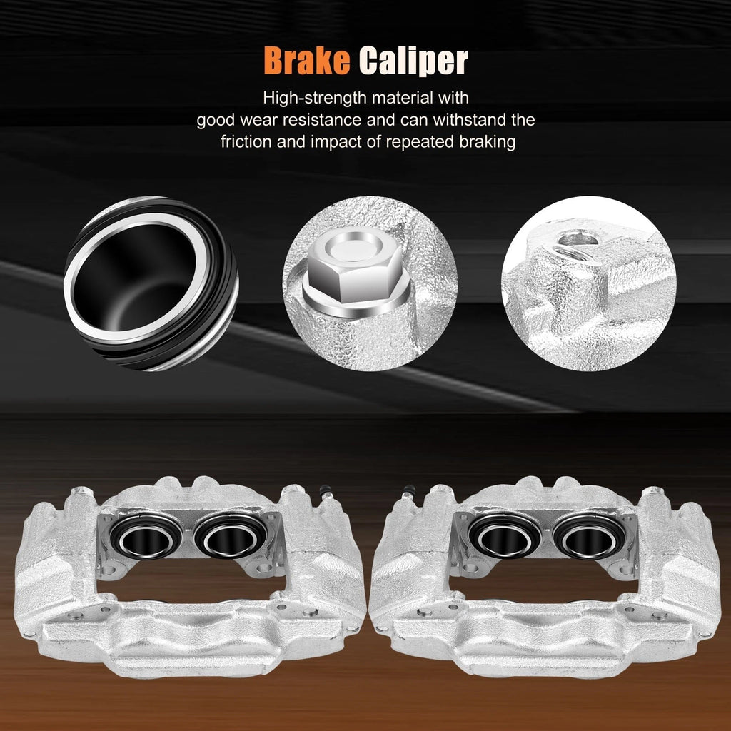 Front Brake Calipers & Ceramic Pads for Toyota 4Runner (2003–2009)