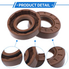Set of 2 Oil Seal Rotary Shaft Seal FKM Rubber 20x40x10mm