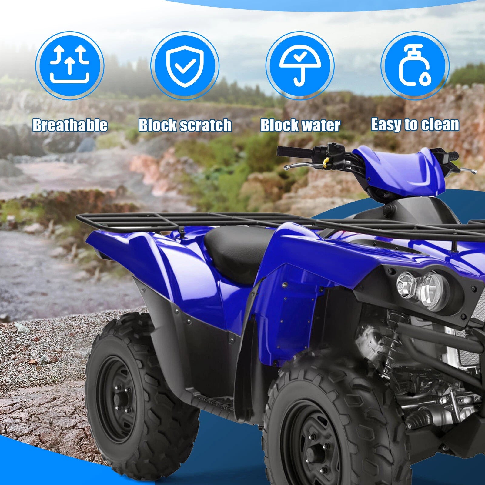 Seat Cover for Kawasaki Brute Force 750 650 4X4i (2005–2013)