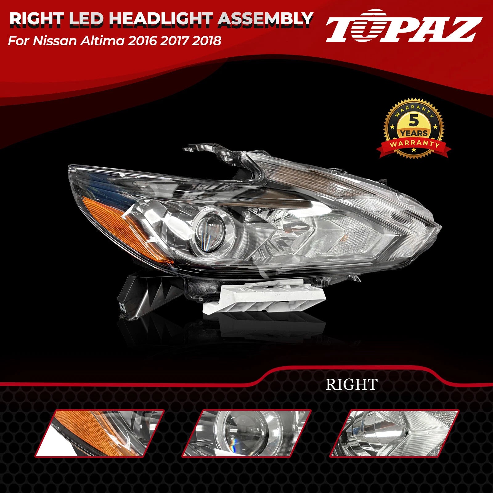 LED Headlight Assembly for Nissan Altima (2016–2018)